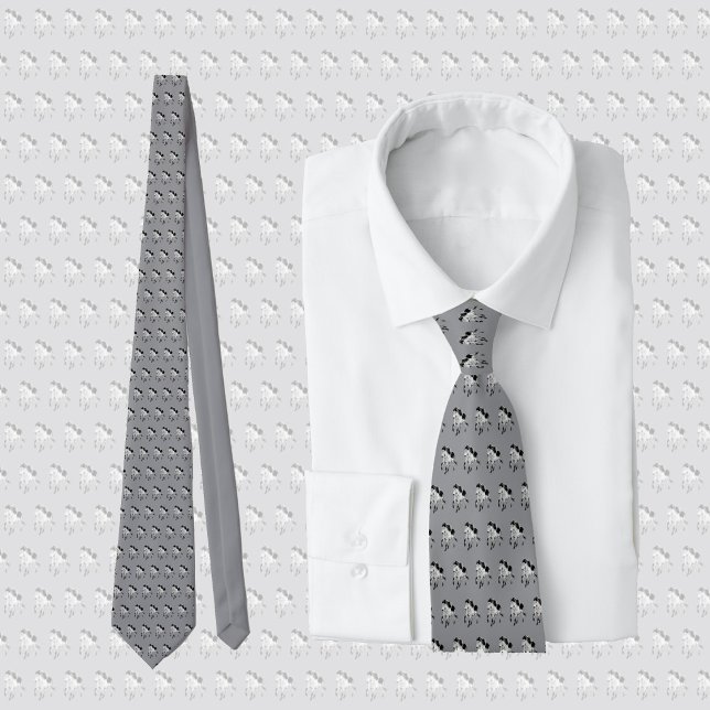 Icelandic horse in motion, horse lover  neck tie (Creator Uploaded)