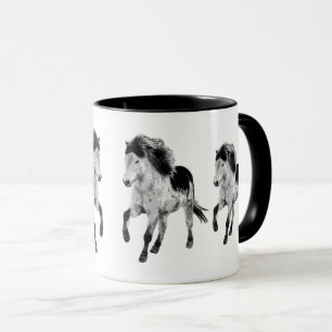 Icelandic horse in motion mug