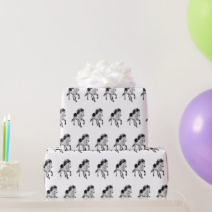 Icelandic horse in motion wrapping paper