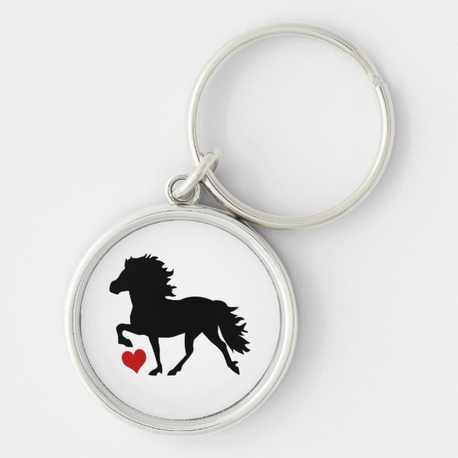Icelandic Horse Keychain (Front)