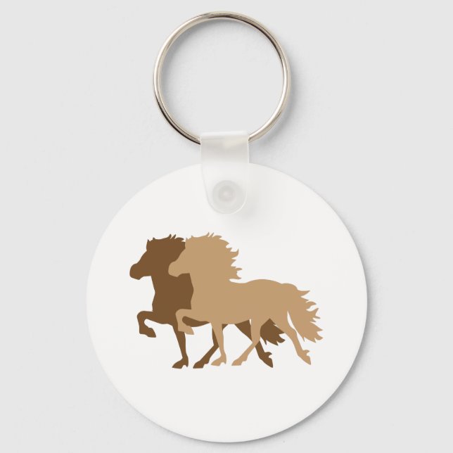 Icelandic Horse Keychain (Front)