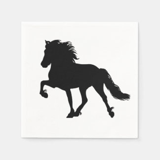 Icelandic horse motif napkins