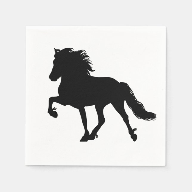 Icelandic horse motif napkins (Front)