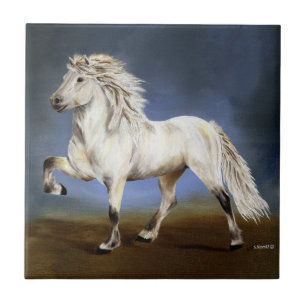 Icelandic Horse Nobility Ceramic Tile