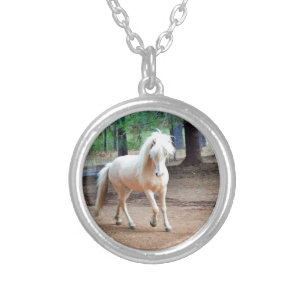 Icelandic Horse Silver Plated Necklace