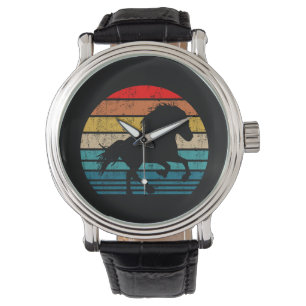 Icelandic horse tölt horse breed retro vintage watch