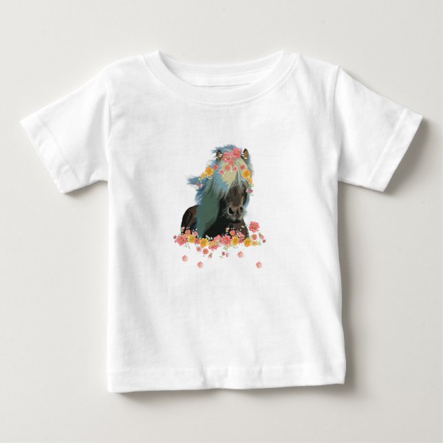 Icelandic Horses Baby T-Shirt (Front)