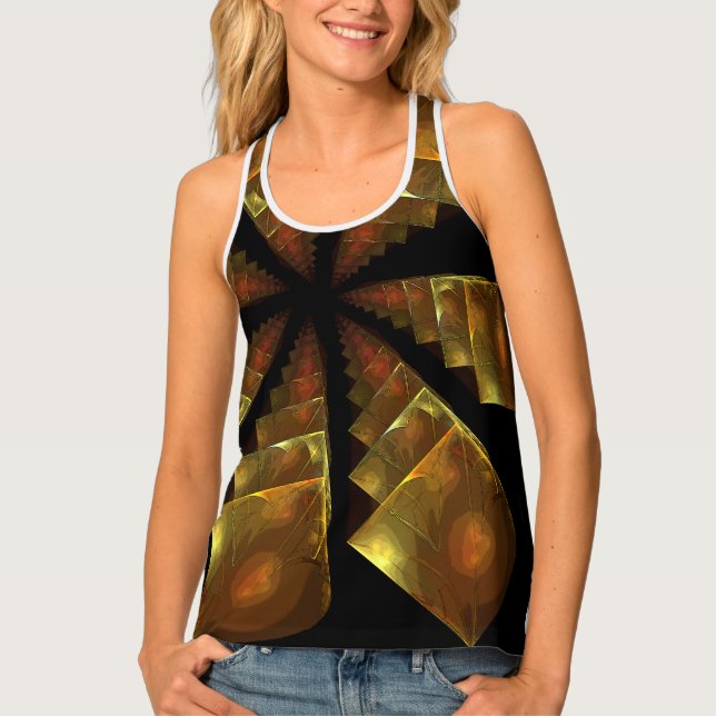 Icelandic horses in Gait Abstract Tank Top (Front)
