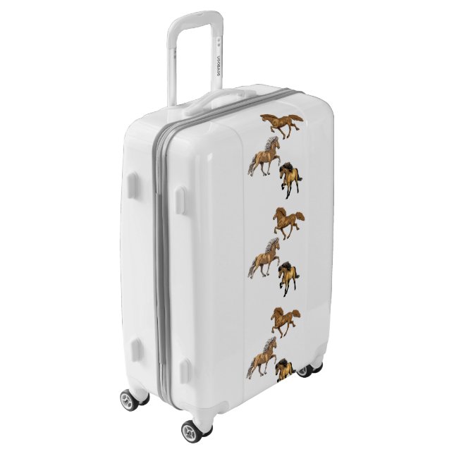 Icelandic Horses in Gait Luggage (Rotated Left)