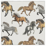 Icelandic Horses in Motion Fabric