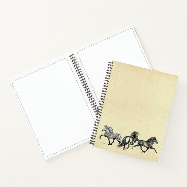 Icelandic Horses in Motion Notebook (Inside)
