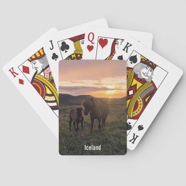 Icelandic horses - playing cards (Back)