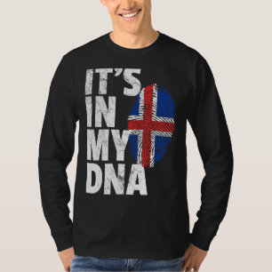 Icelandic Iceland Flag It's In My Dna Christmas C T-Shirt