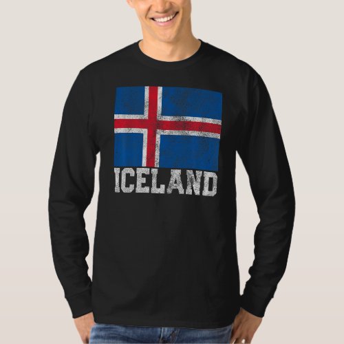 Icelandic Iceland Flag Pride Roots Country Family  T_Shirt