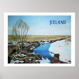 Icelandic landscape by Pola.B.Alex Poster