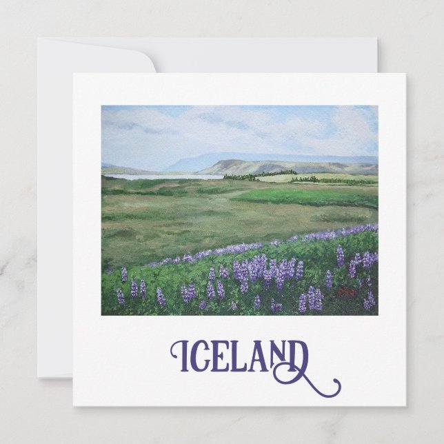 Icelandic landscape fine art card by Pola.B.Alex (Front)