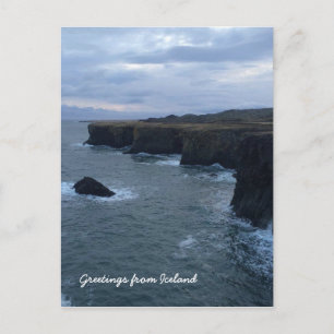 Icelandic landscape postcard