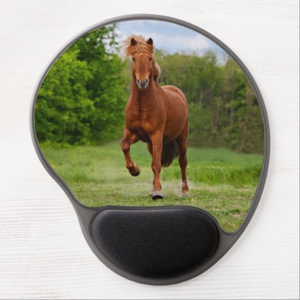 Icelandic Pony at a T&#246;lt Funny Photo Horse Lovers Gel Mouse Pad