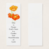 Icelandic Poppies Bookmark (Front & Back)