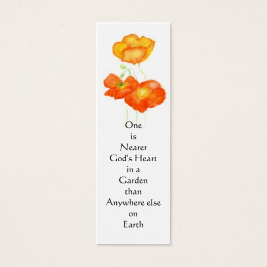 Icelandic Poppies Bookmark (Front)