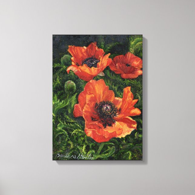 “Icelandic Poppies” Canvas Print (Front)