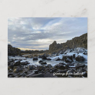 Icelandic river - postcard