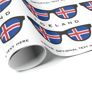 Icelandic Shades custom text & color gift wrap