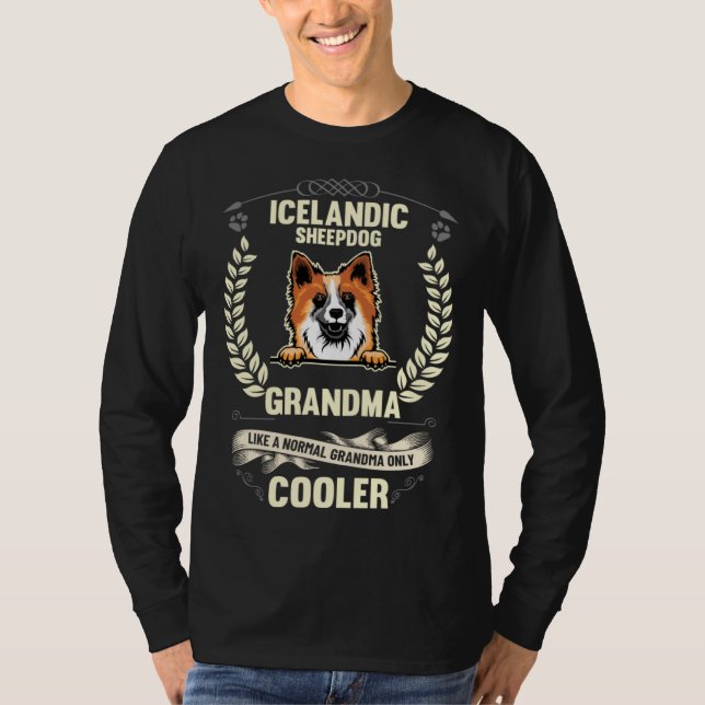 Icelandic Sheepdog Grandma Like A Normal Grandma O T-Shirt (Front)