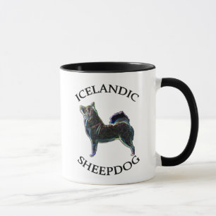 Icelandic Sheepdog owner 11oz. mug. Stylized dog. Mug