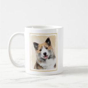 Icelandic Sheepdog Painting - Original Dog Art Coffee Mug