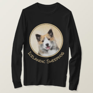 Icelandic Sheepdog Painting - Original Dog Art T-Shirt