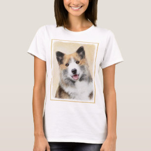 Icelandic Sheepdog Painting - Original Dog Art T-Shirt