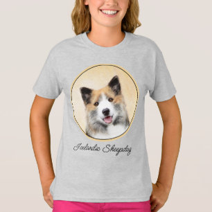 Icelandic Sheepdog Painting - Original Dog Art T-Shirt