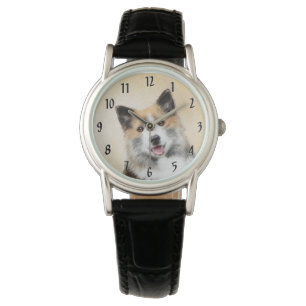 Icelandic Sheepdog Painting - Original Dog Art Watch
