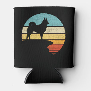 Icelandic Sheepdog Retro Vintage Dog Puppy Owner Can Cooler