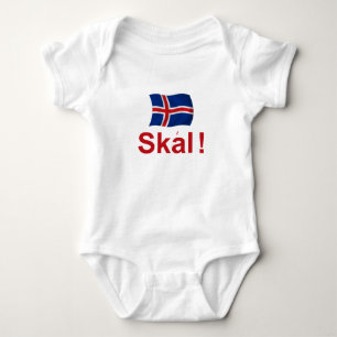 Icelandic Skal! (Cheers) Baby Bodysuit