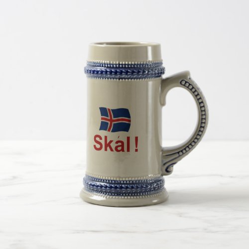 Icelandic Skal Cheers Beer Stein