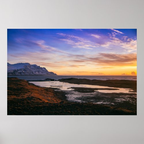 Icelandic Sunrise I Poster