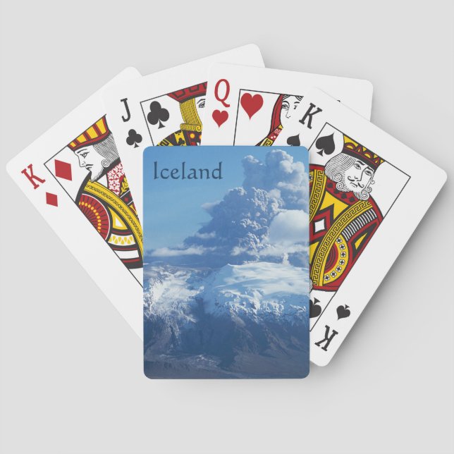 Icelandic Volcano Eruption Poker Cards (Back)