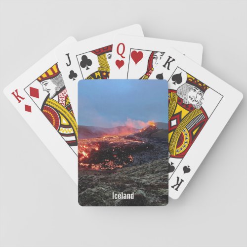 Icelandic volcano _ playing cards