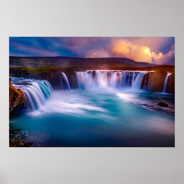 icelandic waterfall poster (Front)