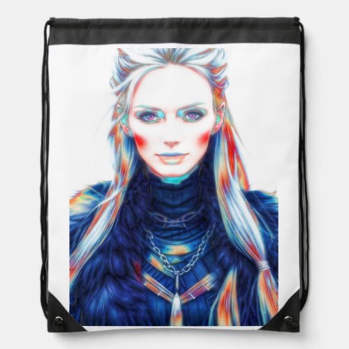 Icelandic Witch Drawstring Bag
