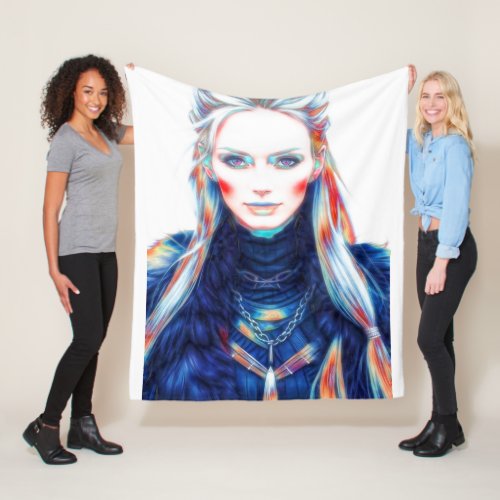 Icelandic Witch Fleece Blanket