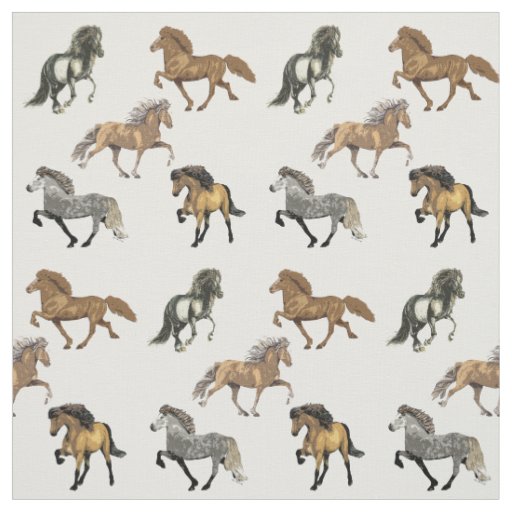 Icelandic's in Gait Fabric