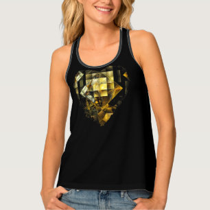 Icelandics in Gait Golden Diamond Abstract Tank Top