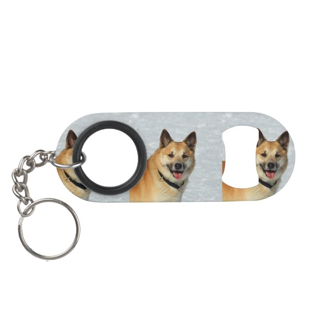 IcelandicSheepdog20150904 Keychain Bottle Opener (Back Horizontal)