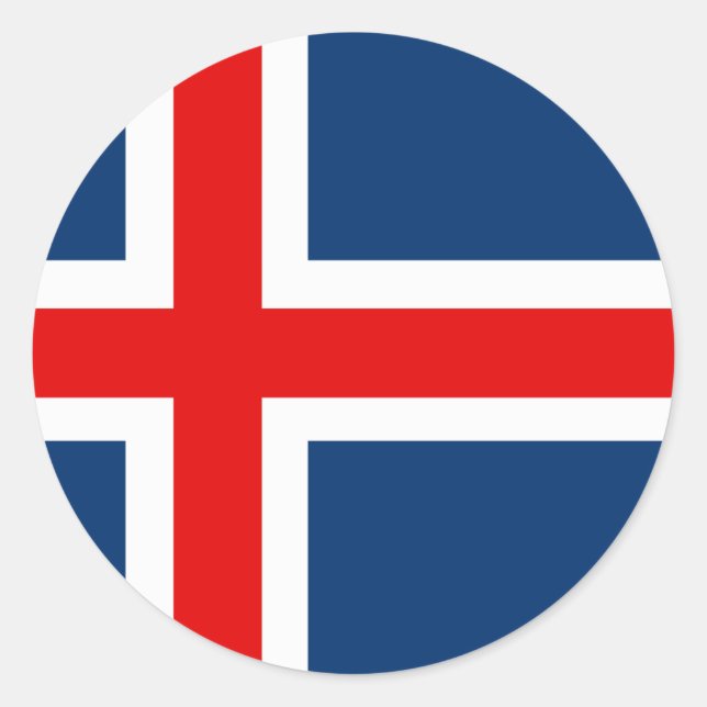 Icelands Flag Stickers (Front)
