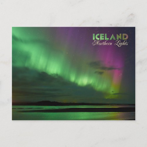 Icelands Northern Lights Postcard