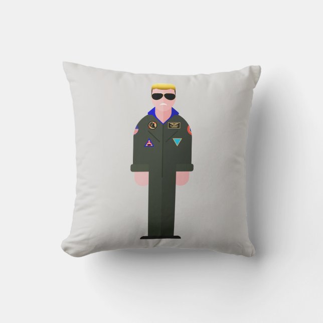 Iceman – Retro Movie Throw Pillow (Front)