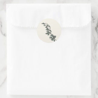 Icey Leaves – Cozy Botanical Aesthetic Sticker
